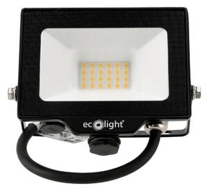 ECOLIGHT LED reflektor 20W 2v1 - studená biela