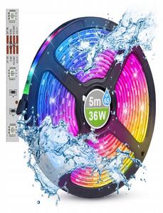BERGE LED pásik - SMD 5050 - RGB - 5m - 30LED/m - 7,2 W/h - IP65 - s konektorom