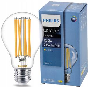 PHILIPS LED žiarovka filament CorePro - E27 - 17W - 2452lm - 2700K