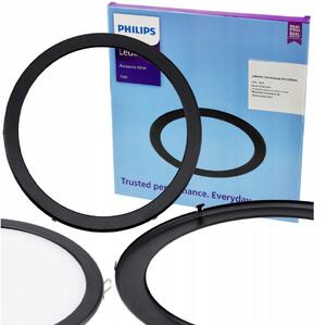 PHILIPS Okrúhly čierny rám 200mm pre panely 226,5mm 19W - dekoratívny