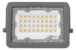 ECOLIGHT LED reflektor 30W 3000l PREMIUM LINE - studená biela