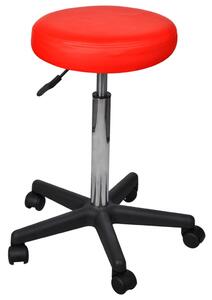 Kancelárske stoličky 2 ks červené 35,5x84 cm umelá koža