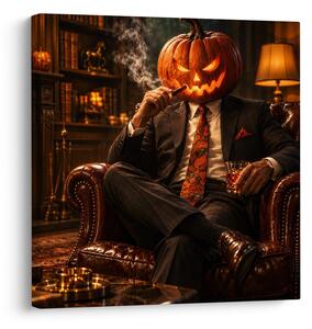 Obraz halloweensky elegán s cigarou