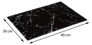 5five Simply Smart Doska na krájanie Glass Marble, čierna, 40x30 cm