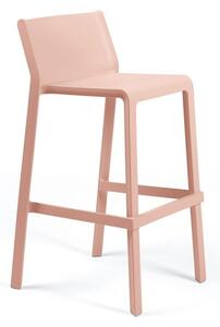 Stima Plastová barová stolička TRILL STOOL Odtieň: Rosa bouquet - růžová