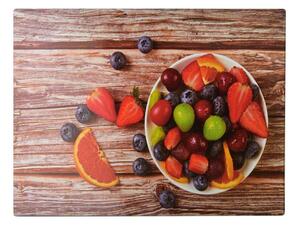 Mondex Doska na krájanie Aria Fruits, kombinácia farieb, 40x30 cm