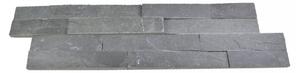 Kamenný obklad ALFISTONE, černá břidlice, tloušťka 1 - 2 cm, rozměry: 15 x 60 cm, BL001