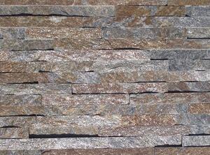 Alfistone kamenný obklad, kvarcit RUSTY, tloušťka 1-2cm, rozměr: 15 x 60 cm, BL011