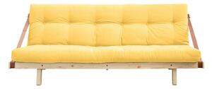 Variabilná pohovka Jump – Clear lacquered/Yellow 70 × 203 × 106 cm