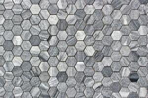 ALFIstyle Kamenná mozaika z mramoru, Hexagon silver grey, 30,7 x 30,5 x 0,9 cm, NH205