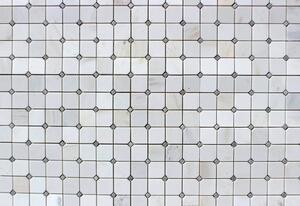 ALFIstyle Kamenná mozaika z mramoru, Octagon milky white, 30 x 30 x 0,9 cm, NH206