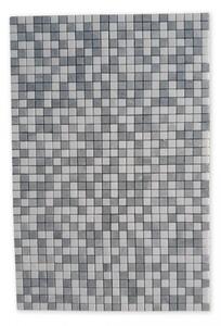 ALFIstyle Kamenná mozaika z mramoru, Square white and grey, 30 x 30 x 0,9 cm, NH207