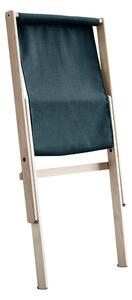 Skladacie kreslo Boogie – Raw/Petrol Blue 75 × 65 × 88 cm KARUP DESIGN