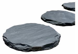 ALFIstyle Nášľapný kameň, čierna bridlica, hrúbka 2 - 4 cm, BL103