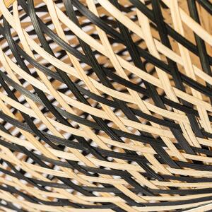 Orientálne stropné svietidlo čierne bambusové 50 cm - Ostrava