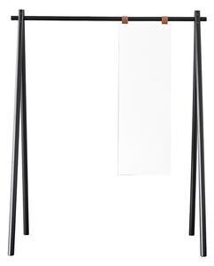KARUP DESIGN Vešiak z borovicového dreva so zrkadlom Hongi Mirror – Black 177 × 74 × 150 cm