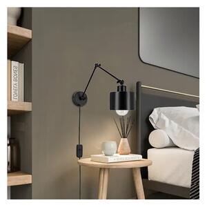 Nástenná lampa 1xE27/20W/230V čierna