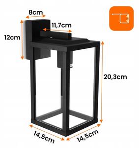 Vonkajšia nástenná lampa 1xE27/40W/230V IP54 čierna