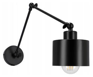 Nástenná lampa 1xE27/20W/230V čierna