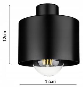 Nástenná lampa 1xE27/20W/230V čierna