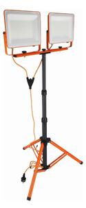 LED reflektor so stojanom 2xLED/100W/230V 4500K IP65 oranžový