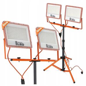 LED Reflektor so stojanom 2xLED/100W/230V 4500K IP65 oranžová