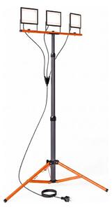 LED reflektor so stojanom 3xLED/50W/230V 4500K IP65 čierna/oranžová