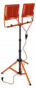 LED Reflektor so stojanom 2xLED/100W/230V 4500K IP65 oranžová