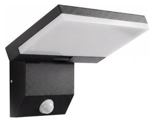 LED Vonkajšie nástenné svietidlo so senzorom LED/18W/230V IP44 čierna