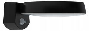 LED solárne nástenné svietidlo so senzorom LED/3W/3,7V 1800 mAh IP54 čierna