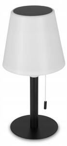 LED stmievateľná solárna lampa LED/2W/5V USB 1200 mAh IP44 biela/čierna