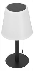 LED stmievateľná solárna lampa LED/2W/5V USB 1200 mAh IP44 biela/čierna