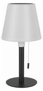 LED stmievateľná solárna lampa LED/2W/5V USB 1200 mAh IP44 biela/čierna