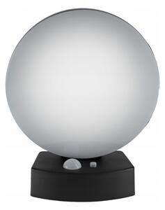 LED solárne nástenné svietidlo so senzorom LED/3W/3,7V 1800 mAh IP54 čierna