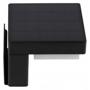 LED solárne nástenné svietidlo so senzorom LED/5W/3,7V 2000 mAh IP44 čierna