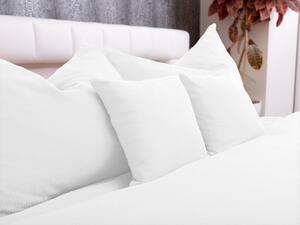 Biante Mušelínové posteľné obliečky Nature MSN-010 Biele Predĺžené 140x220 a 70x90 cm