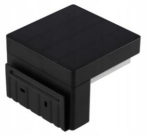 LED solárne nástenné svietidlo so senzorom LED/5W/3,7V 2000 mAh IP44 čierna