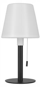 LED stmievateľná solárna lampa LED/2W/5V USB 1200 mAh IP44 biela/čierna