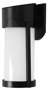 LED solárne nástenné svietidlo LED/3,7V 300 mAh IP44 čierne