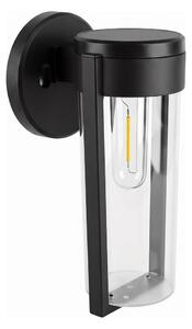 LED Solárna nástenná lampa LED/1W/3,7V 500 mAh IP65 čierna