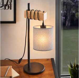 BRILAGI - Stolná lampa NUBILA 1xE27/40W/230V hnedá/čierna/šedá