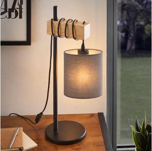 BRILAGI - Stolová lampa NUBILA 1xE27/40W/230V hnedá/čierna/antracit