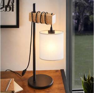 BRILAGI - Stolná lampa NUBILA 1xE27/40W/230V hnedá/čierna/biela