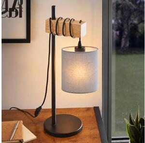 BRILAGI - Stolná lampa NUBILA 1xE27/40W/230V hnedá/čierna/svetlosivá