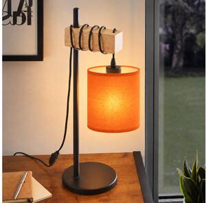 BRILAGI - Stolová lampa NUBILA 1xE27/40W/230V hnedá/čierna/oranžová