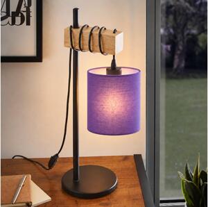 BRILAGI - Stolná lampa NUBILA 1xE27/40W/230V hnedá/čierna/fialová