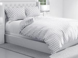 Biante Bavlnené posteľné obliečky Sandra SA-018 Čierne labky na bielom Jednolôžko 140x200 a 70x90 cm