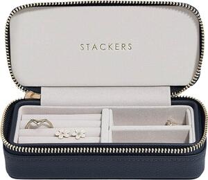 Cestovná krabička na šperky Travel Medium Stackers tmavomodrá