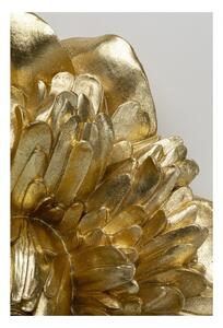 KARE DESIGN Nástenná dekorácia Peony – zlatá 50 × 50 × 12 cm