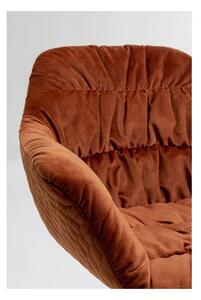 Oranžová Otočná stolička Colmar – 79 × 66 × 64 cm KARE DESIGN